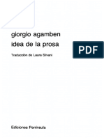 Agamben Giorgio - Idea de La Prosa PDF