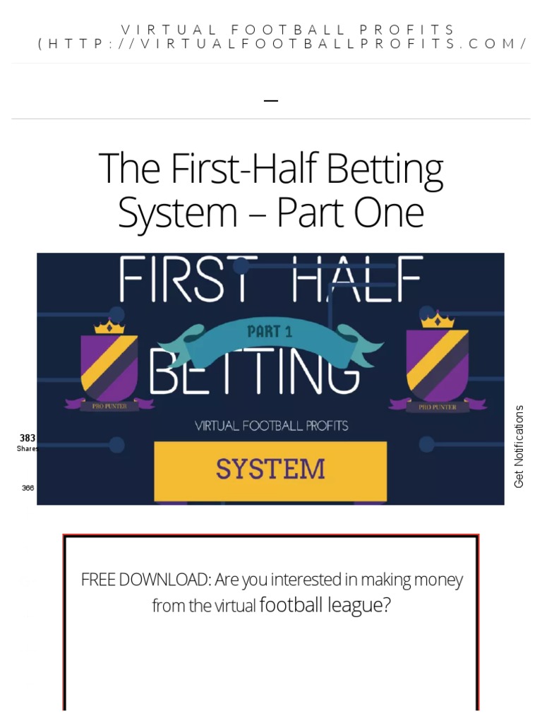 The Over 0.5 Goals in First-Half Technique: A Detailed Explanation of a ...