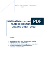 NORMA Plan de Desarrollo Urbano Huaraz 2012 - 2022 Ultimo