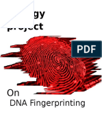 Biology Project On Dna Fingerprinting