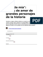 Amada Mía Cartas de Amor de Grandes Hombres de La Historia