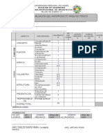 Matriz para Evaluar El Anteroyecto Arquitectónico