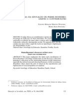 A Sociologia Da Educação de Pierre Bourdieu