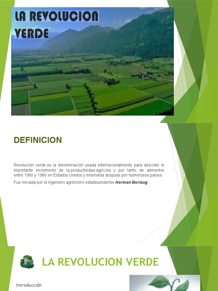 Definición y Consecuencias de la Revolución Verde | PDF | Revolución ...