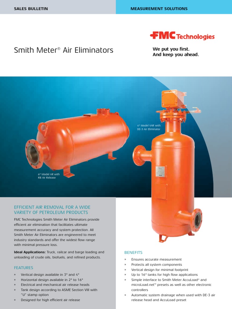 AR VAR_Air Eliminators_Sales Bulletin SF03001 Petroleum Gases