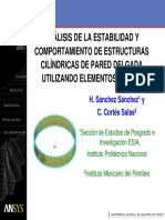 Analisis de La Estabilidad y Comportamiento de Estructuras Cilindricas de Pared Delgada Utilizando Elemntos Finitos PDF