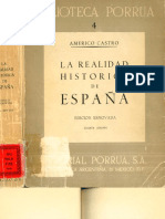 Americo Castro Realidad Historica de España PDF