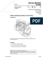 Intake and Exhaust Systems, Fault Tracing