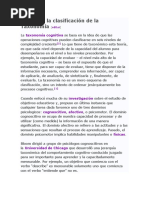 Teoría de La Clasificación de La Taxonomía