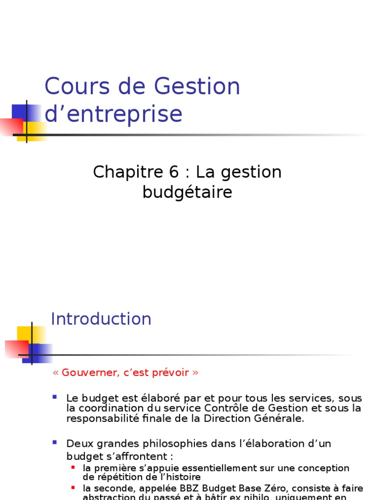 Cours Gestion Budgétaire | PDF | Trésor | Budget