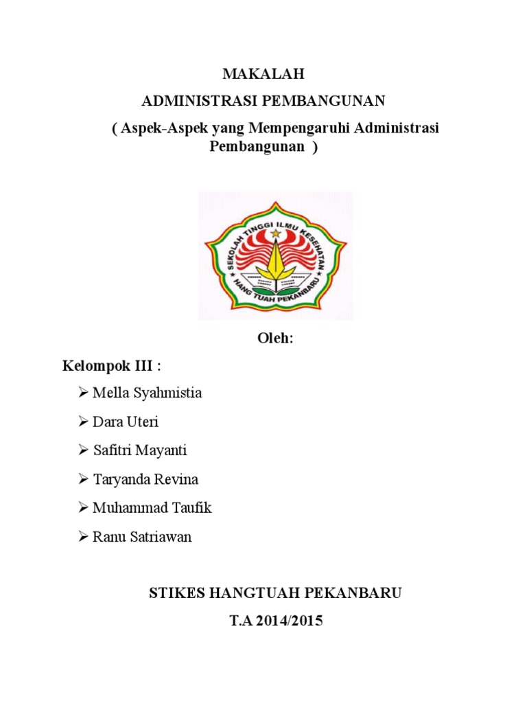 Makalah Administrasi Pembangunan