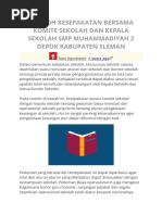 Download CONTOH KESEPAKATAN BERSAMA KOMITE SEKOLAH DAN KEPALA SEKOLAHdocx by Nas Ril SN350219450 doc pdf