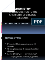 d Block Elements