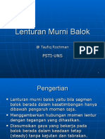 BALOK LENTURAN