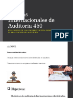 Normas Internacionales de Auditoria 450