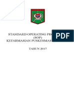 Standard Operating Procedure for Kefarmasian Puskesmas Penanae 2017