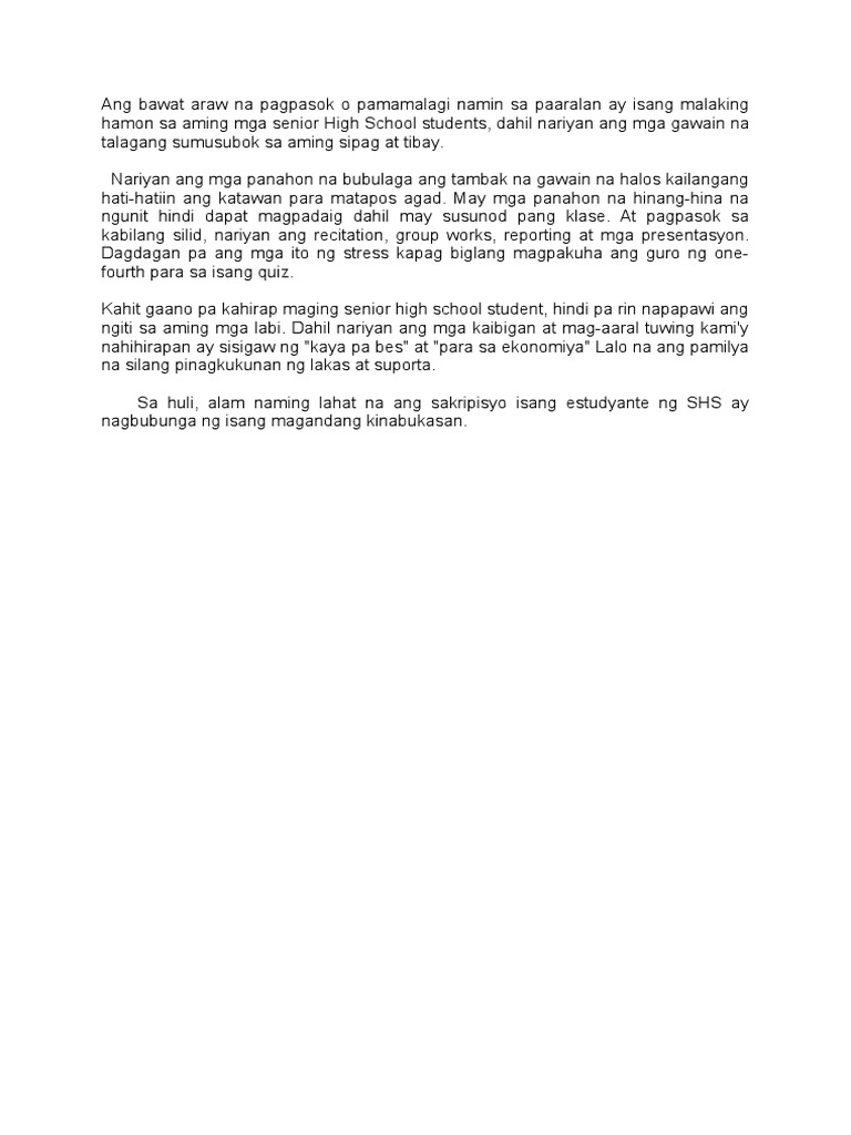 Filipino Essay | PDF