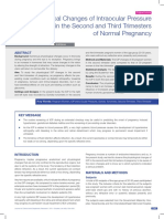 Physiological Changes of Intraocular Pressure (IOP) in The Second and Third Trimesters of Normal Pregnancy
