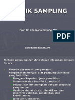 Pertemuan 5 Teknik Sampling (Tpb)