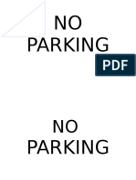 No Parking