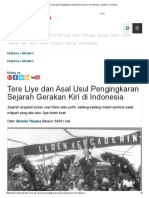 Tere Liye Dan Asal Usul Pengingkaran Sejarah Gerakan Kiri Di Indonesia 