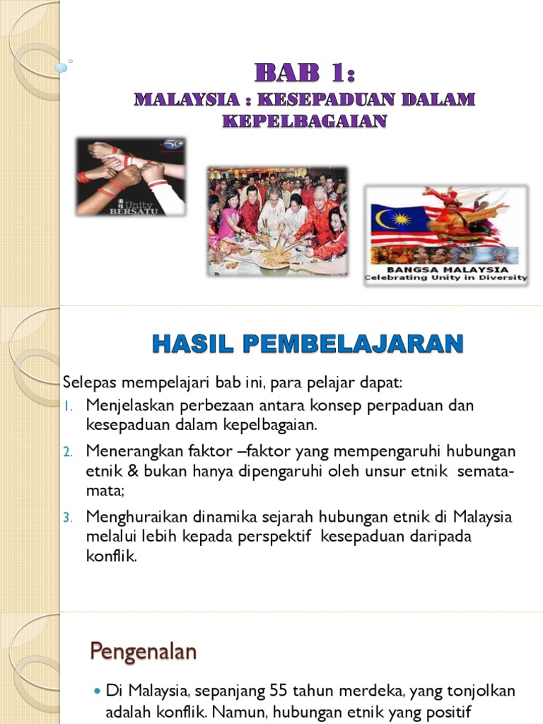 Bab 1 Malaysia Dalam Kepelbagaian Pdf