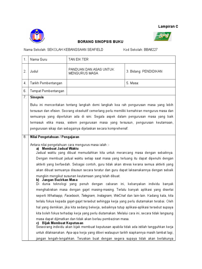 pengurusan masa yang baik
