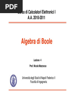 (L04) - Algebra Di Boole PDF