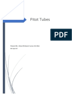 Pitot Tubes: Prepared By: Ahmad Mohamed Ayman Abo Bakr ID:12p1125