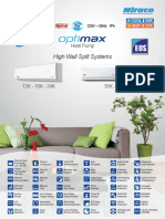 Sales Catalogue - Optimax Heat Pump - English