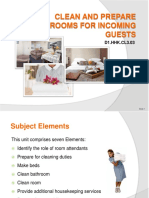 PPT Clean & Prepare Rooms for Incoming Guests Refined