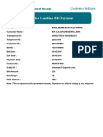 MTNL Receipt No. 190493 for M/S LALCHANDJEWELLERS