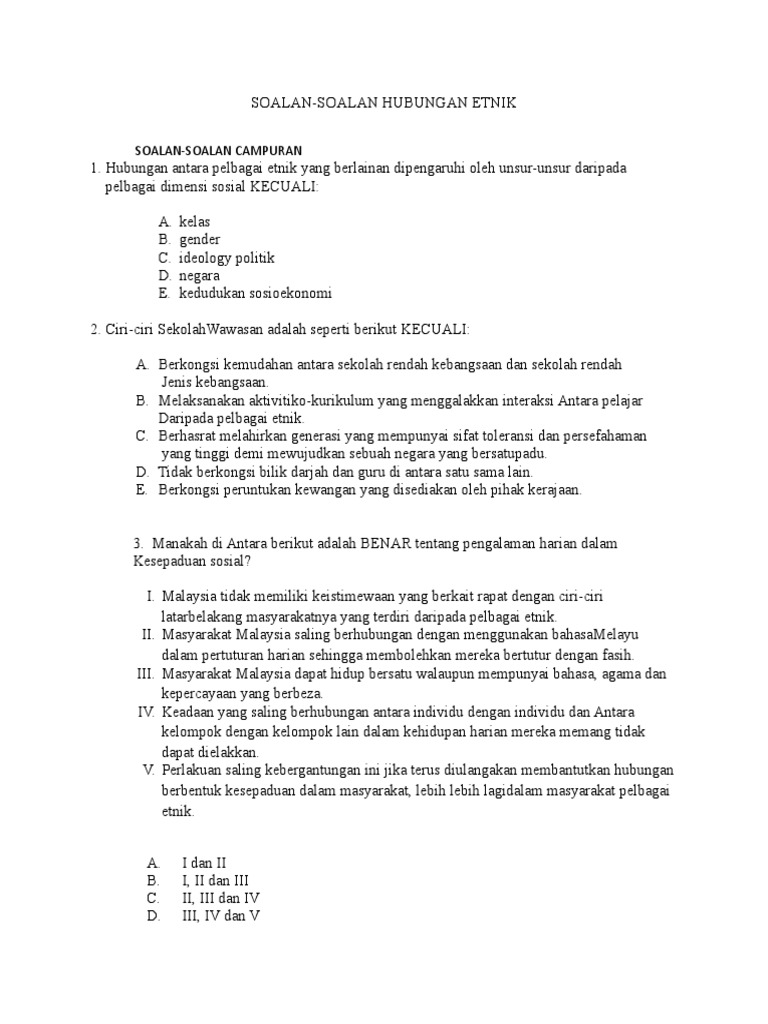 SOALAN HUBUNGAN ETNIK.doc