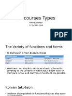 Discourses Types