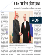 India, Russia Ink Nuclear Plant Pact