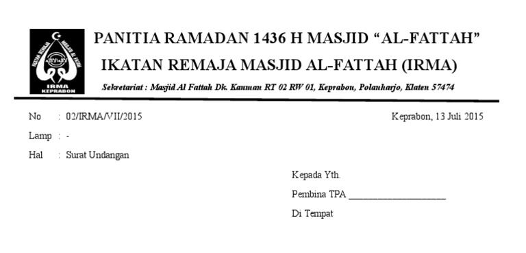 620+ Contoh Undangan Pengajian Masjid Gratis Terbaru