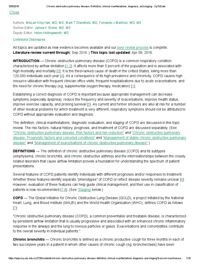 Genetically Induced Chronic Obstructive Pulmonary Disease