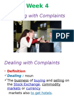 Dealing With Complaint