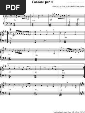 Canzone Per Te Pdf Pdf