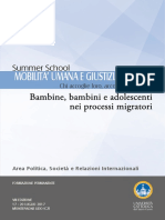 Pieghevole Summer School MOBILITA UMANA 2017