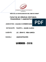 Resumen de La Reexpresión y Consolidación de Los Estados Financieros - Fausto - Uladech - Analisis e Interpretacion de Ee. Ff.