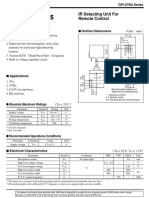 GP1U78Q Series: Remote Control IR Detecting Unit For