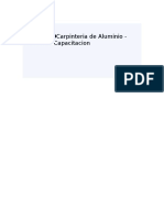 Carpinteria de Aluminio - Manual de Capacitacion