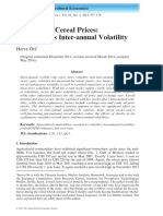 Volatility in Cereal Prices: Intra- vs Inter-annual Volatility