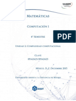 Unidad 2. Complejidad Computacional