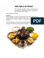 Comida típica de Brasil: platos como feijoada, churrasco y batido de coco