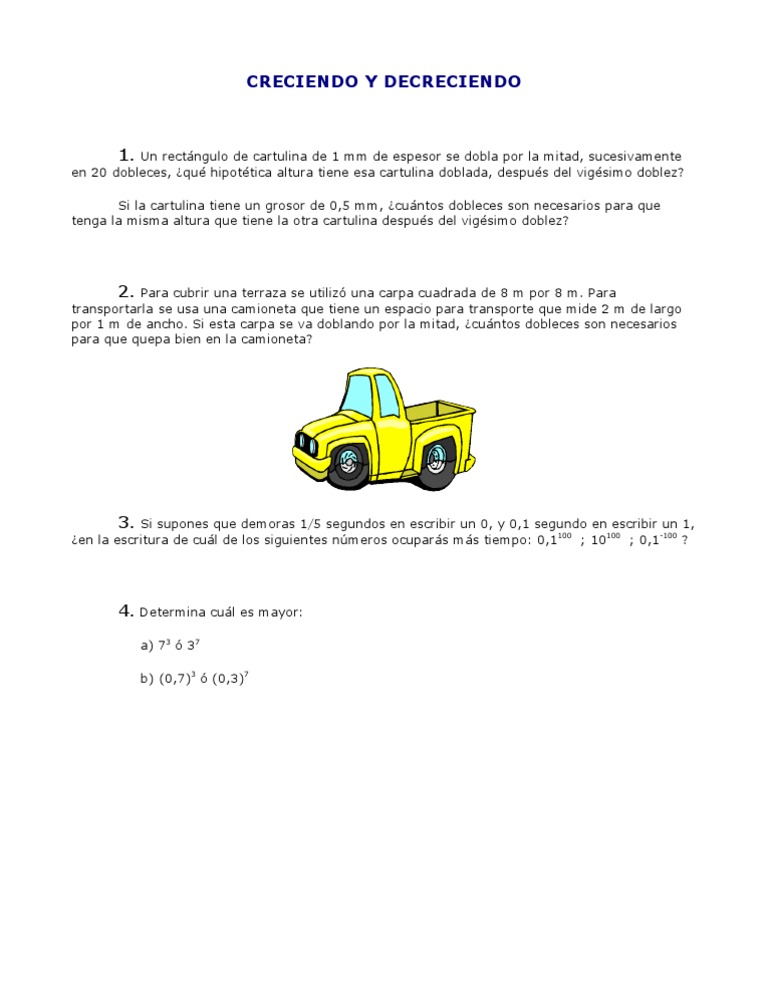 Creciendo y Decreciendo | PDF