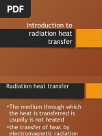 Radiation Heat Transfer