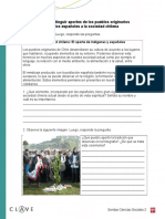 Ficha 3: Distinguir Aportes de Los Pueblos Originarios y de Los Españoles A La Sociedad Chilena