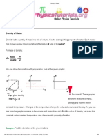 Density of Matter